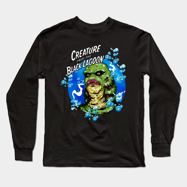 The Water Creature Long Sleeve T-Shirt by Trapjaw1974